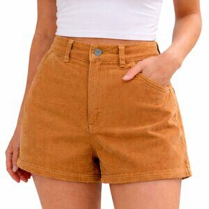 Billabong Corduroy Shorts Size 29 Brown High Rise Casual Classic Fit
